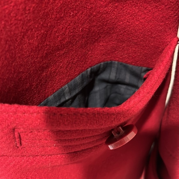 Marc Jacobs red wool military pea coat double breasted - size S - Picture 3 of 8